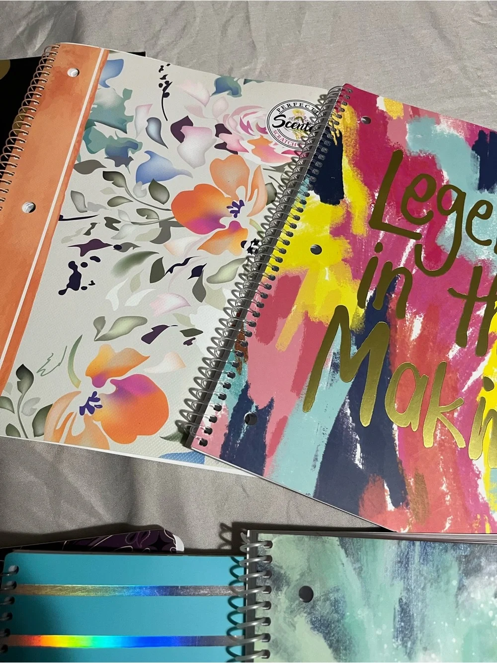 Assorted Colorful Spiral Notebooks - Inspiring Covers 10 Notebooks NWT